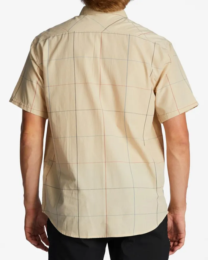All Day Plaid Short Sleeve Shirt Sand Men Billabong Shirts