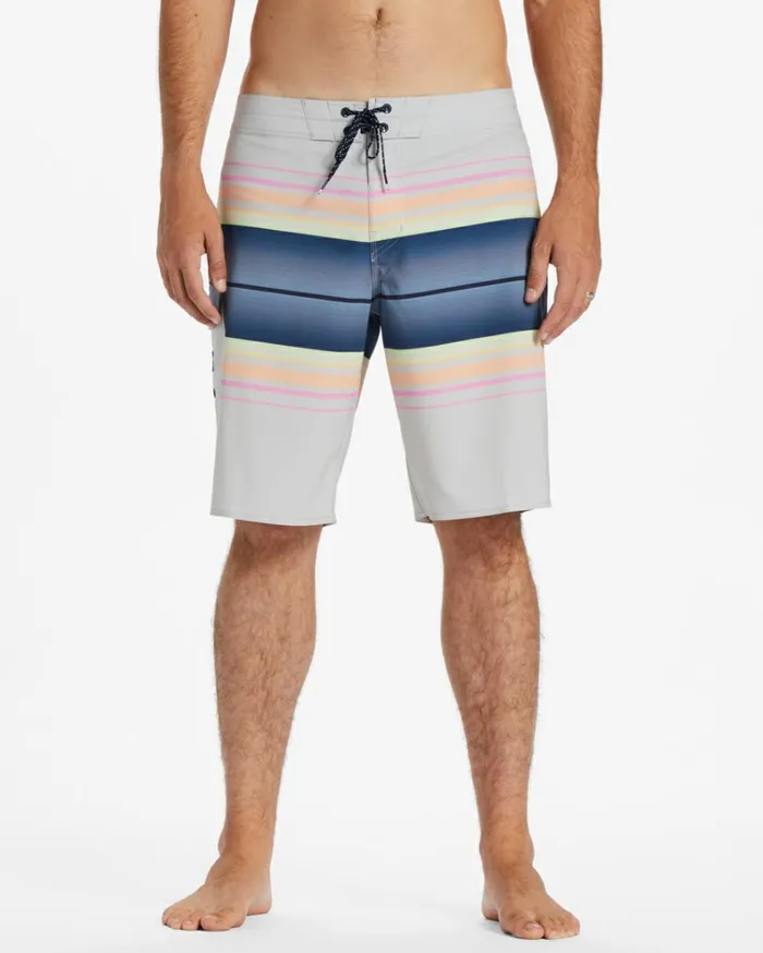 All Day Stripe Pro Performance 20034 Boardshorts Stone Men Billabong Side Pockets
