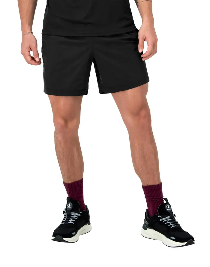 AllPurpose Shorts Overlap Logo 6034 Black Men Champion Shorts