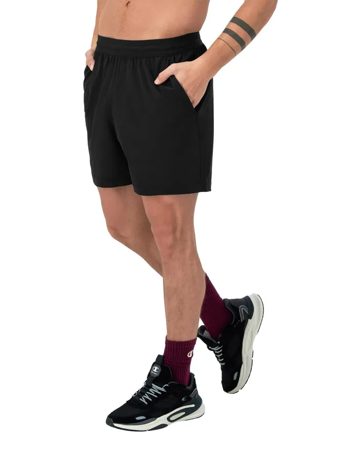 AllPurpose Shorts Overlap Logo 6034 Black Men Champion Shorts
