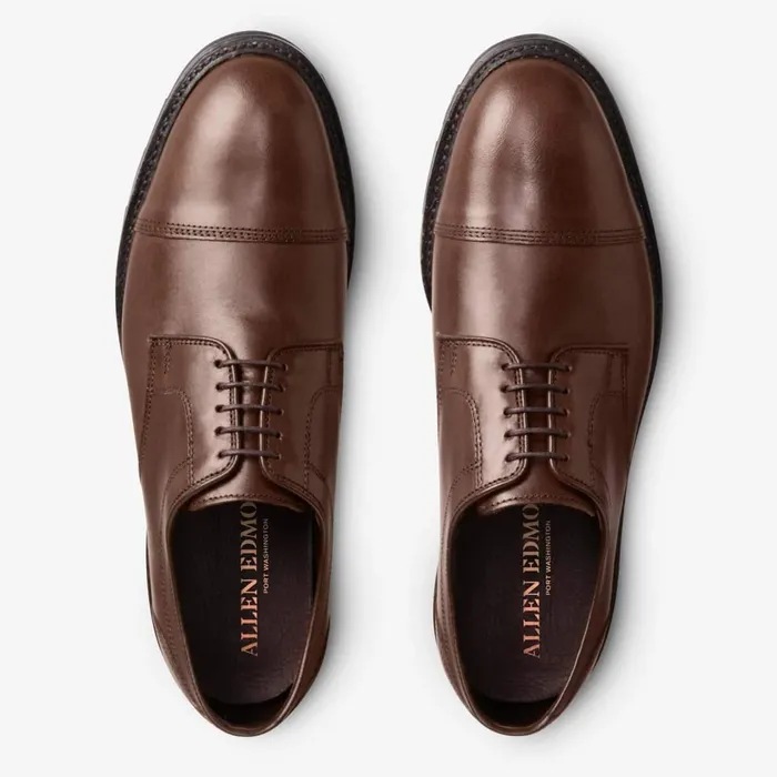 Allen Edmonds Ace CapToe Blucher Tobacco Brown Men Oxfords and Derbys