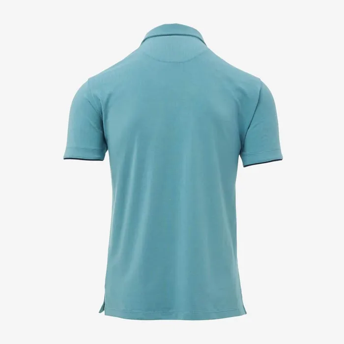 Allen Edmonds Cool Touch Pima Cotton Polo Teal Men Shirts and Sweaters