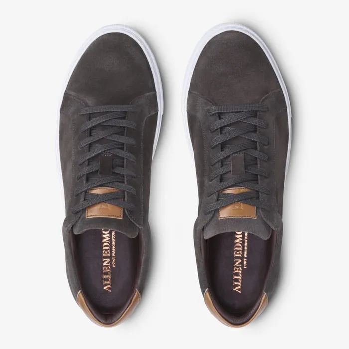 Allen Edmonds Courtside Suede Sneaker Grey Men Wide Width Shoes