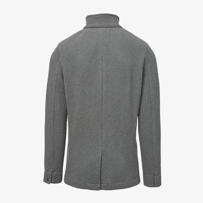 Allen Edmonds Knit Blazer Grey Men Shirts and Sweaters