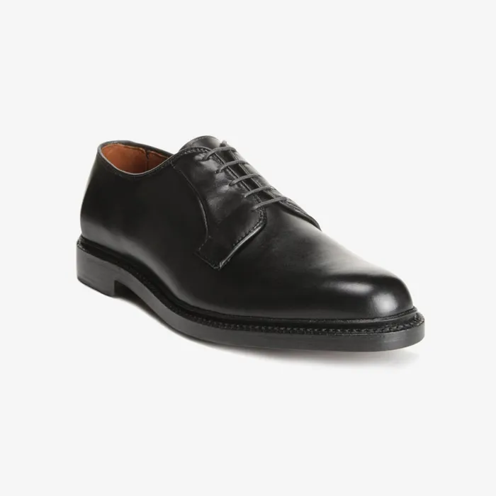 Allen Edmonds Leeds Dress Plaintoe Blucher Shoe Black Men Wide Width Shoes