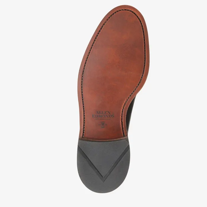 Allen Edmonds Leeds Dress Plaintoe Blucher Shoe Black Men Wide Width Shoes