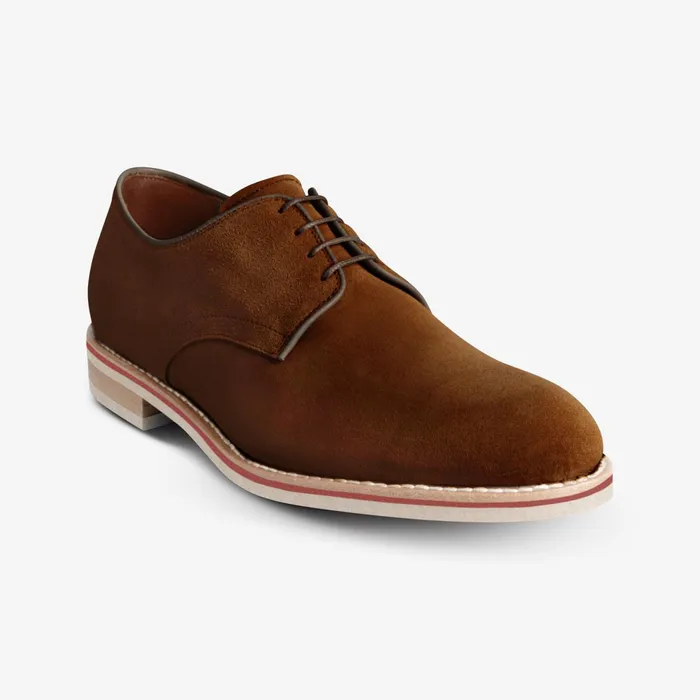 Allen Edmonds Nomad Buck Suede Derby Brown Men Oxfords and Derbys