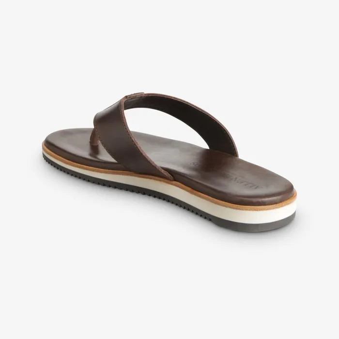 Allen Edmonds Oscar Thong Sandals Dark Brown Men Sandals