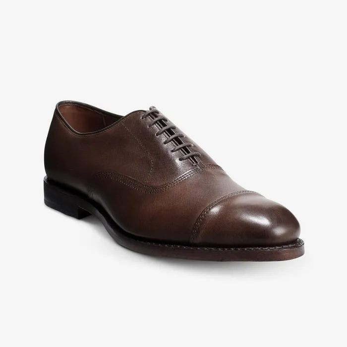 Allen Edmonds Park Avenue CapToe Oxford Brown Texture Men Wide Width Shoes
