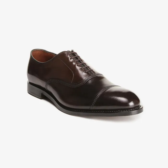 Allen Edmonds Park Avenue Shell Cordovan CapToe Oxford Brown Men Wide Width Shoes