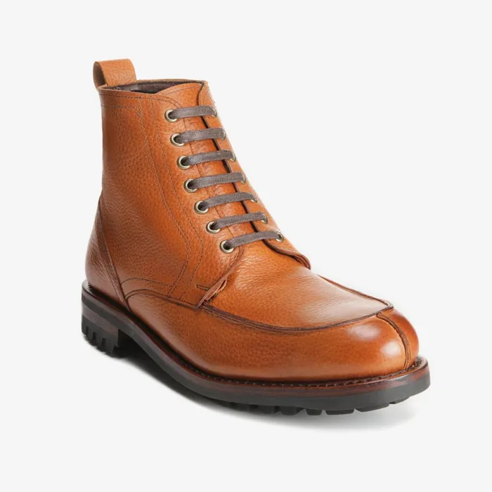 Allen Edmonds Rainier Splittoe Blucher Boot Cognac Men LaceUp Boots