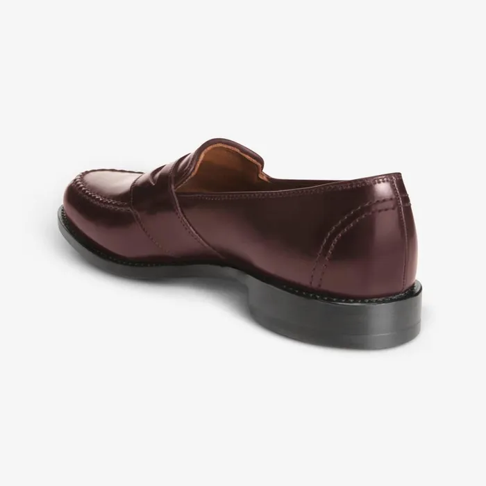 Allen Edmonds Randolph Shell Cordovan Penny Loafer Burgundy Men Wide Width Shoes