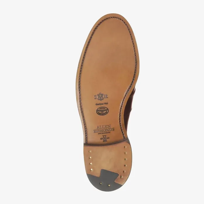Allen Edmonds Randolph Shell Cordovan Penny Loafer Burgundy Men Wide Width Shoes