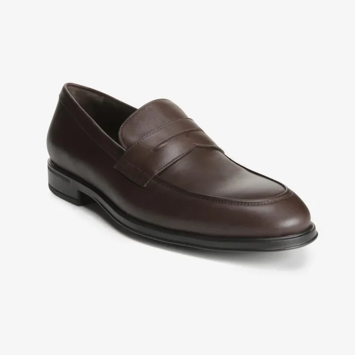 Allen Edmonds Salerno Penny Loafer Dark Brown Men Loafers and SlipOns