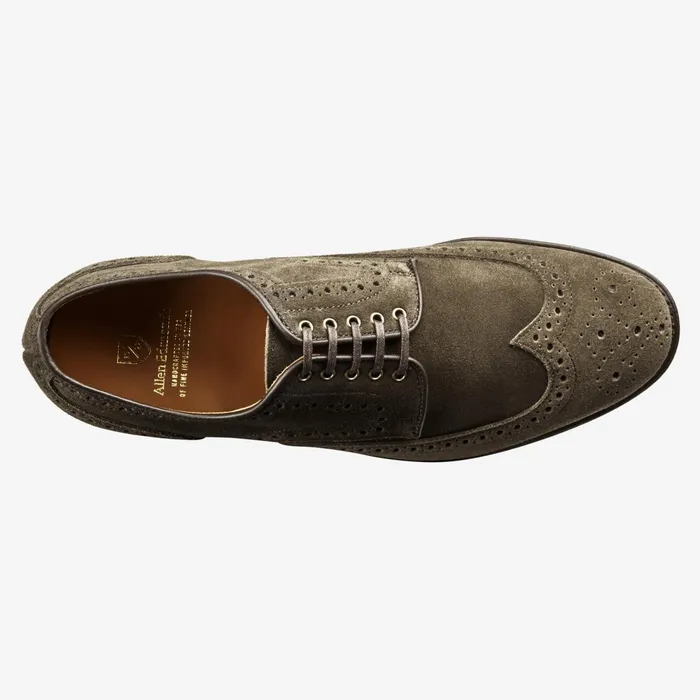 Allen Edmonds Shane Slate Suede Wingtip Slate Men Oxfords and Derbys