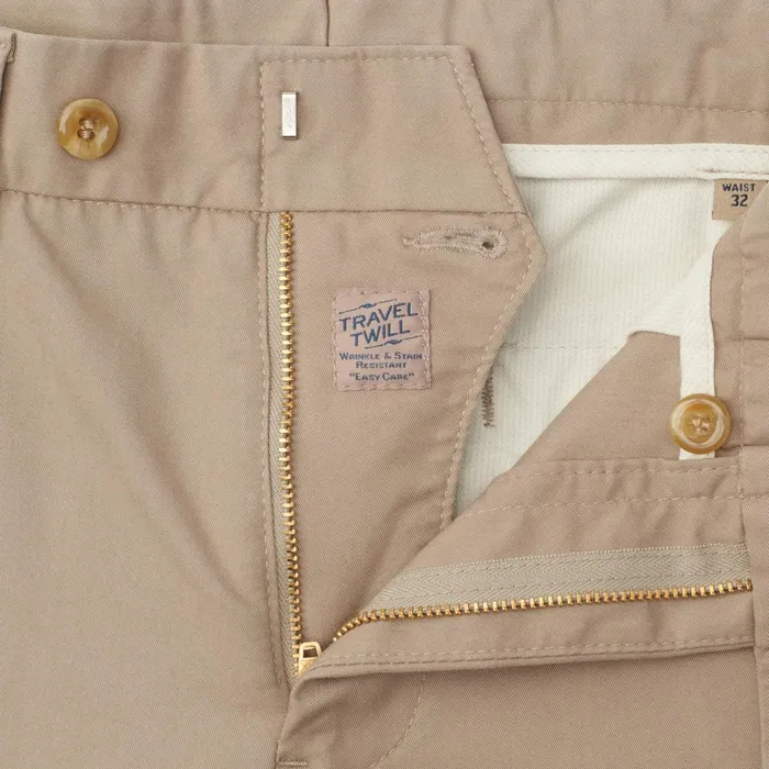 Allen Edmonds Straight Fit Travel Twill Pants Khaki Men Jeans Pants and Shorts