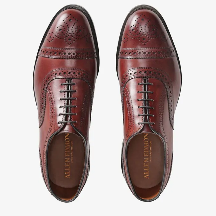 Allen Edmonds Strand CapToe Oxford Oxblood Men Wide Width Shoes