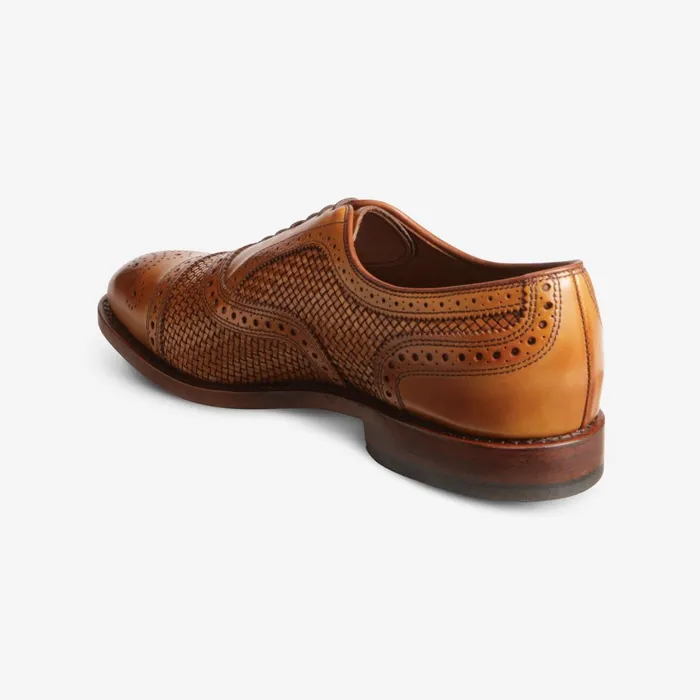 Allen Edmonds Strand Weave CapToe Oxford Walnut Men Wide Width Shoes