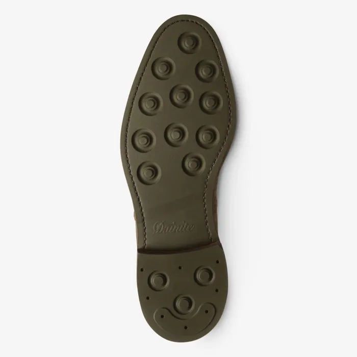 Allen Edmonds Strandmok CapToe Oxford With Dainite Rubber Sole Tan Nubuck Men Wide Width Shoes
