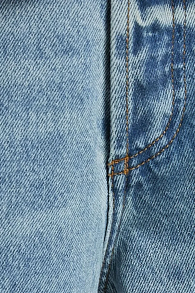 Amalie The Label 8211 Herrera Mid Rise Wide Leg Denim Jeans In Mid Blue Wash Women Showpo Jeans