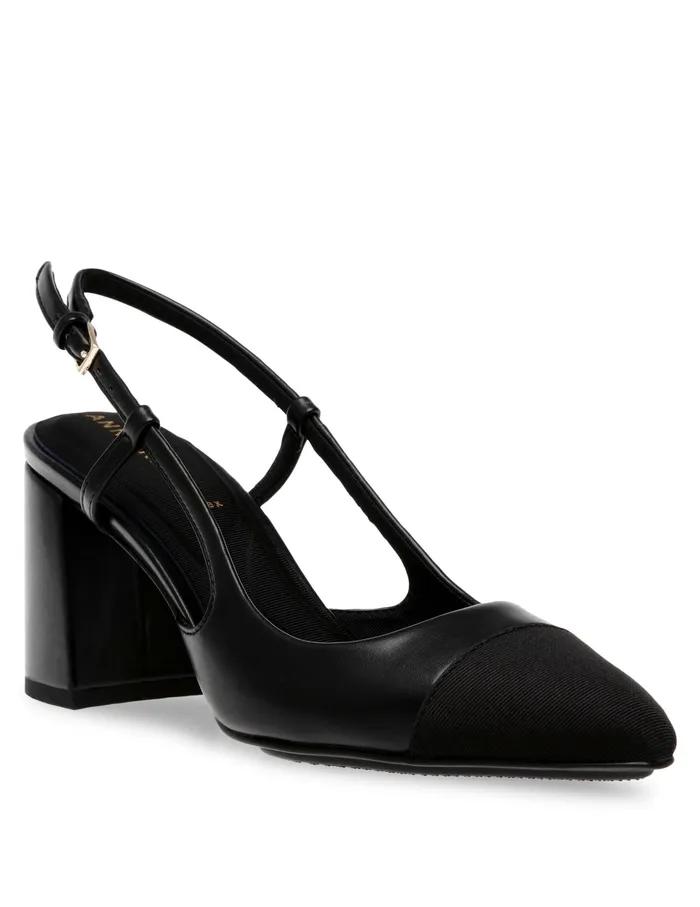 Anne Klein Brooklyn Sling Back Pump Black Women Shoes