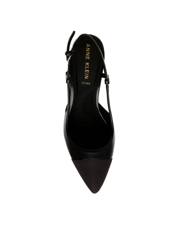 Anne Klein Brooklyn Sling Back Pump Black Women Shoes