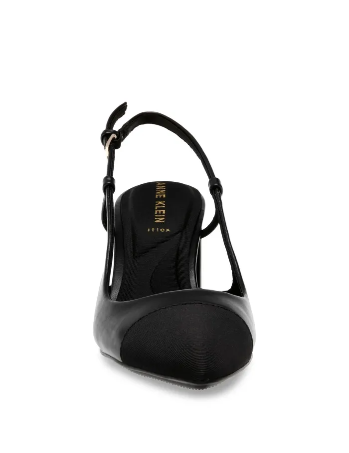 Anne Klein Brooklyn Sling Back Pump Black Women Shoes