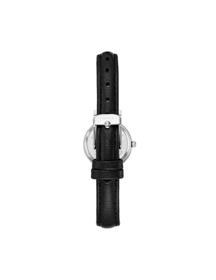 Anne Klein Classic Leather Strap Watch Black Women Watches 038 Jewelry