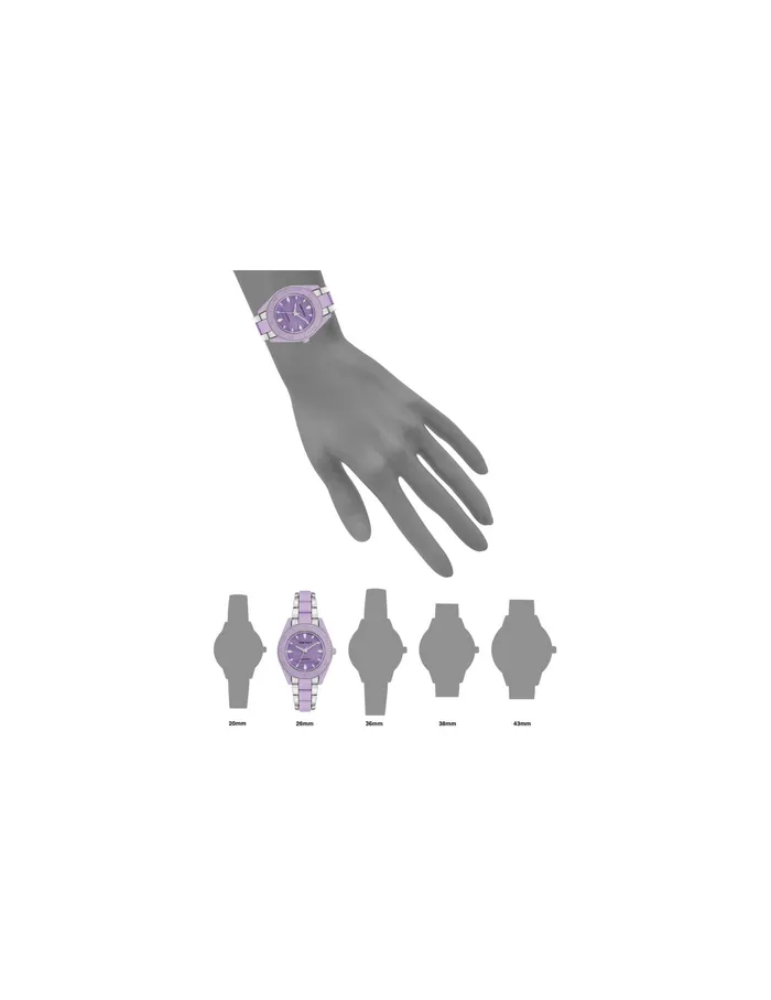 Anne Klein Consider It Recycled Ocean Plastic Bracelet Watch Lavender Women Watches 038 Jewelry