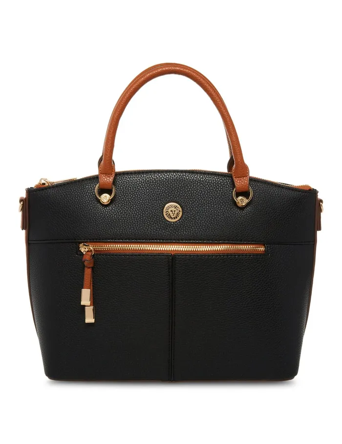 Anne Klein Dome Satchel Black Women Handbags
