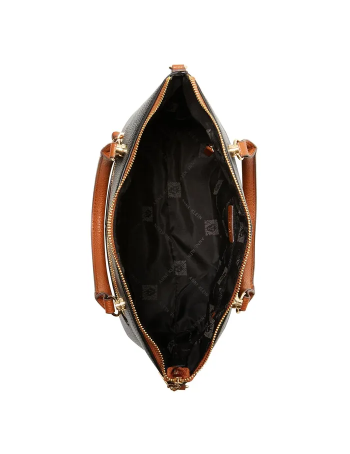 Anne Klein Dome Satchel Black Women Handbags
