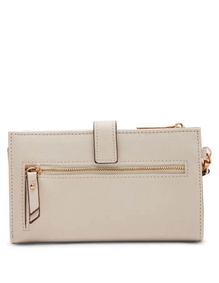 Anne Klein Horsebit Wristlet Chalk Women Handbags