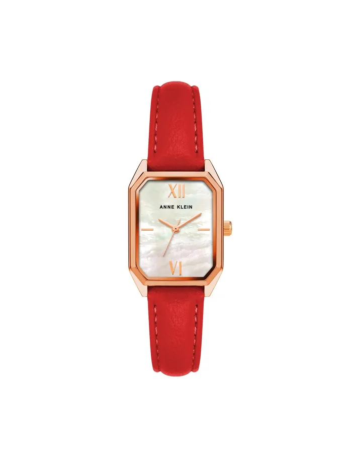 Anne Klein Octagonal Shaped Leather Strap Watch Rose Goldtone Women Watches 038 Jewelry Anne Klein Octagonal Shaped Leather Strap Watch Rose Goldtone Women Watches 038 Jewelry