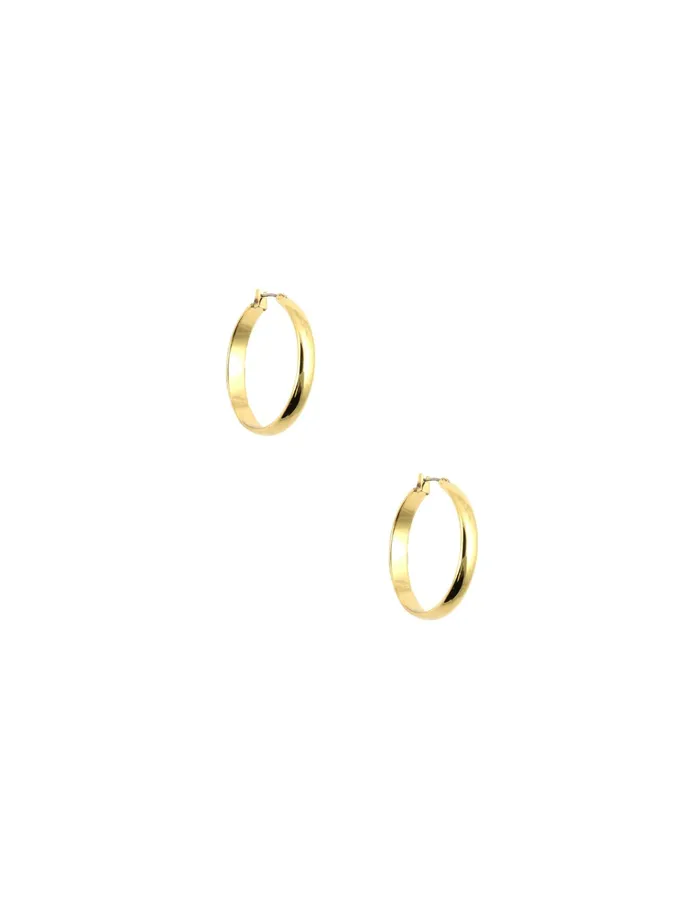 Anne Klein Small GoldTone Hoop Earrings Goldtone Women Watches 038 Jewelry