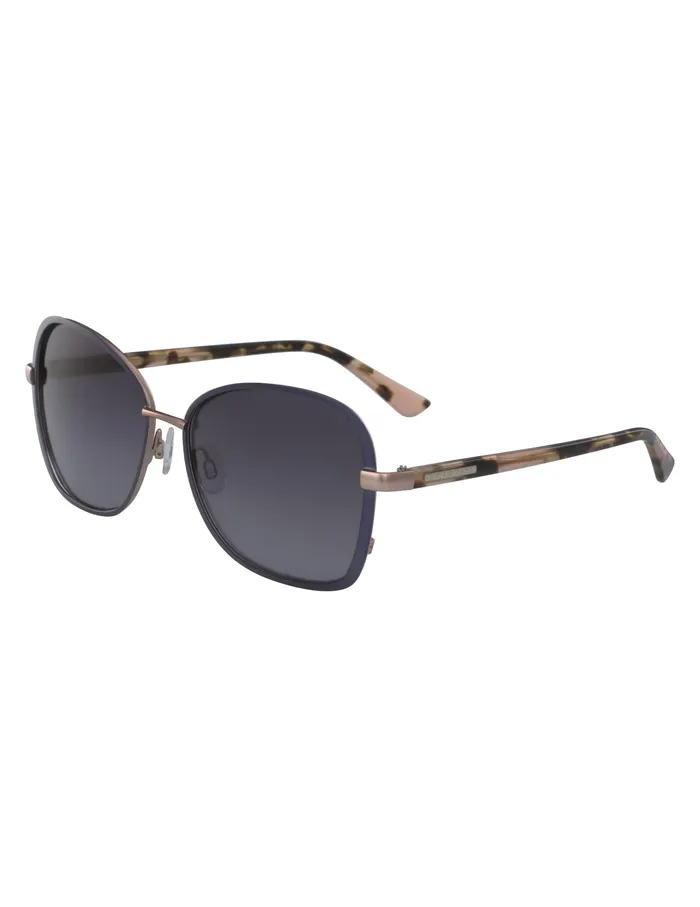 Anne Klein Square Metal Sunglasses Slate Women Accessories