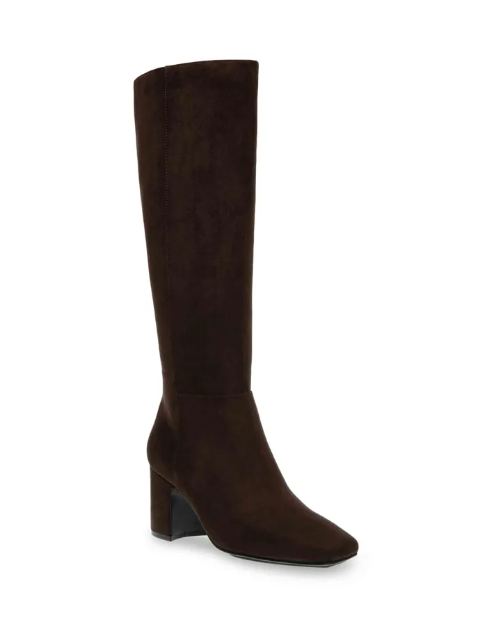 Anne Klein Taesa Tall Boot Dk Brown Ms Women Shoes