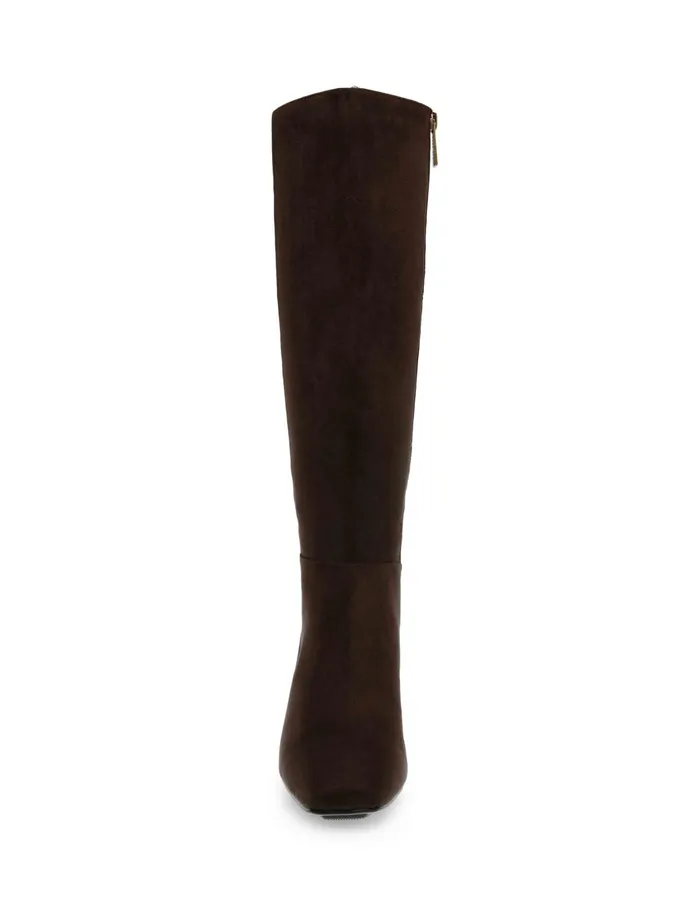Anne Klein Taesa Tall Boot Dk Brown Ms Women Shoes