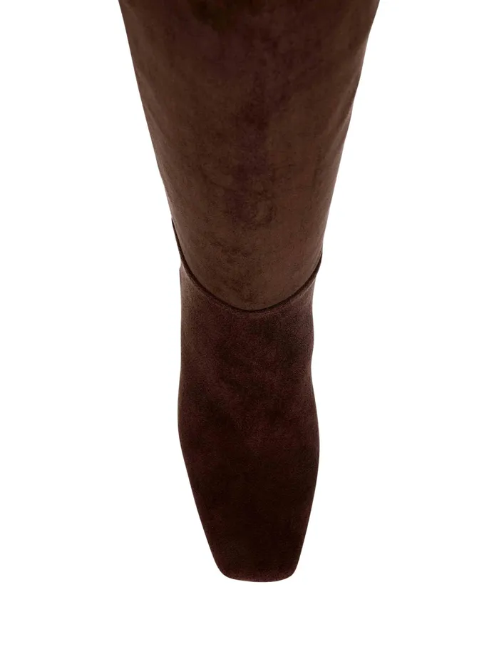 Anne Klein Taesa Tall Boot Dk Brown Ms Women Shoes