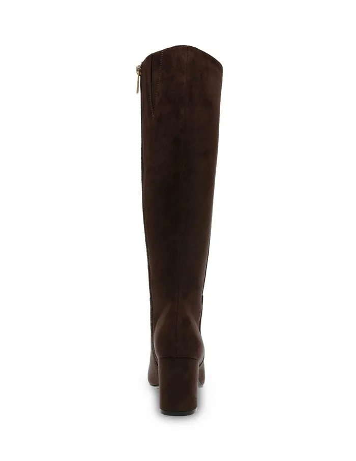 Anne Klein Taesa Tall Boot Dk Brown Ms Women Shoes