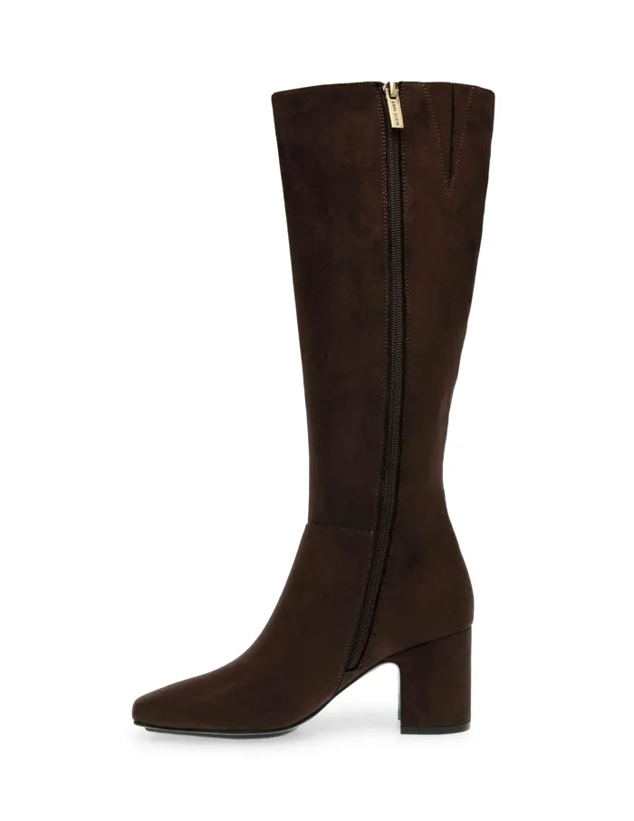 Anne Klein Taesa Tall Boot Dk Brown Ms Women Shoes