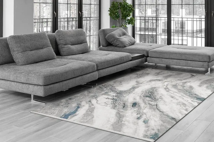 Anne Klein The Artisan Modern Abstract Rug Collection Grey Women Home