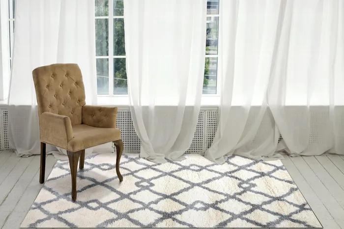 Anne Klein The Printed Posh Contemporary Rug Collection Ivory Women Home