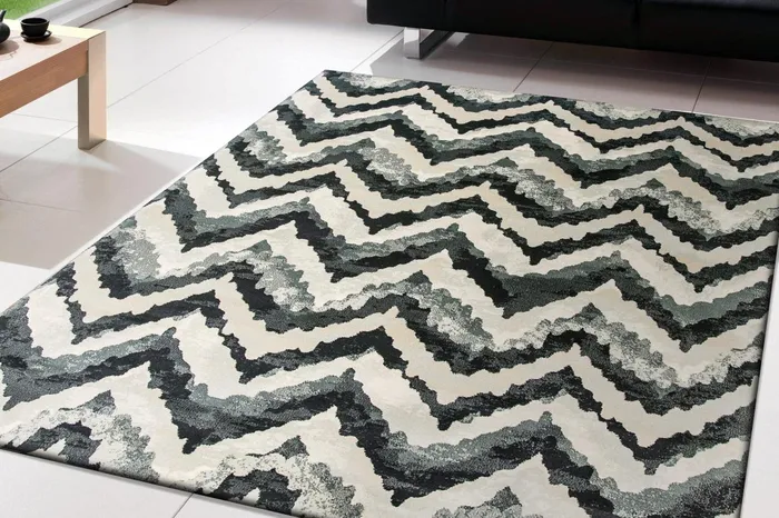 Anne Klein The Transitions Contemporary Rug Collection Blue Women Home