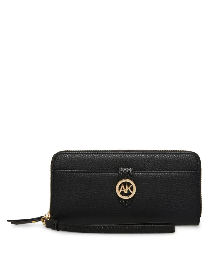 Anne Klein Zip Around Walletoos Black Women Handbags