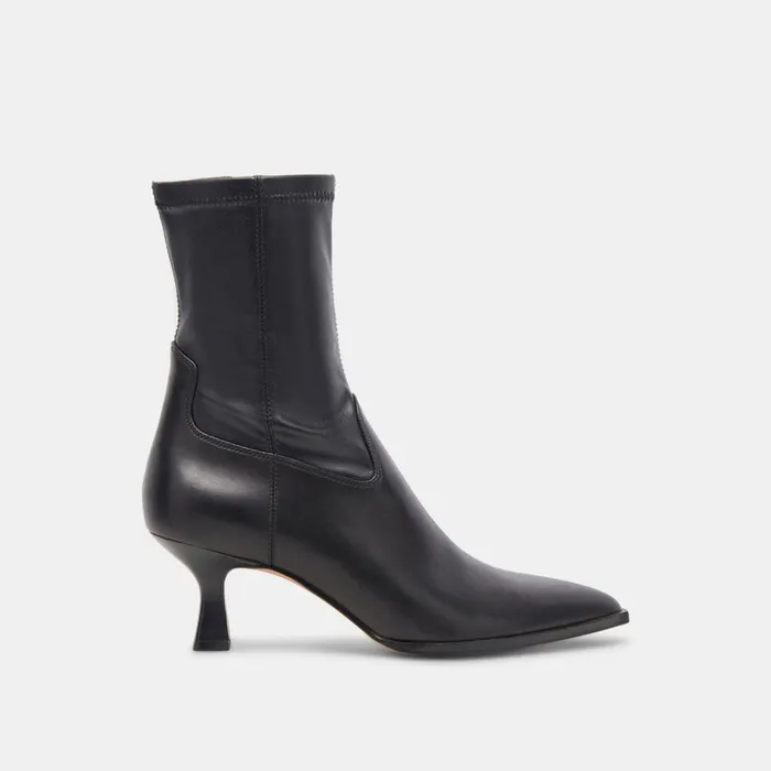 Arya Boots Black Leather Women Dolce Vita Boots and Booties