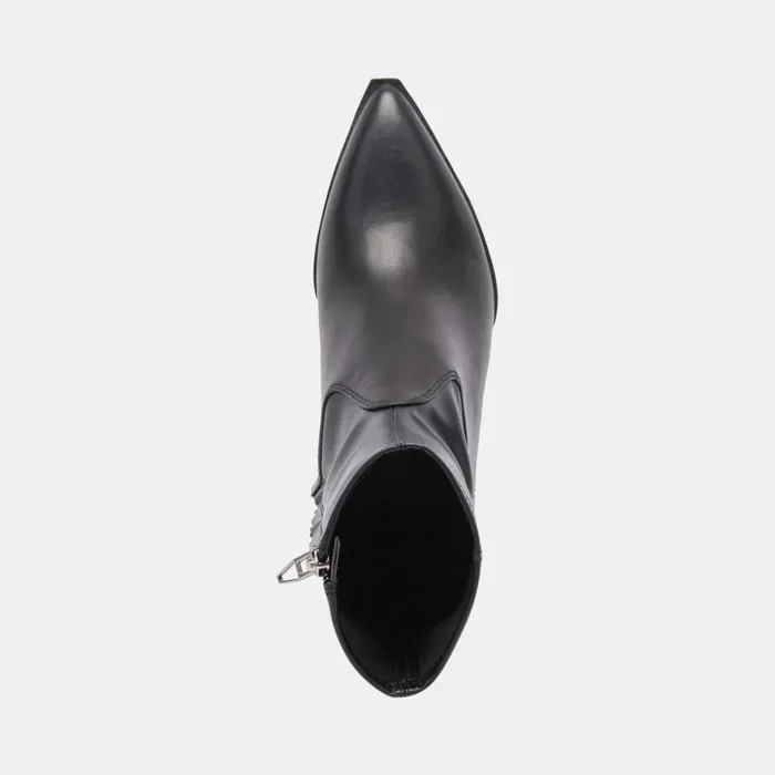 Arya Boots Black Leather Women Dolce Vita Boots and Booties