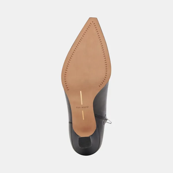 Arya Boots Black Leather Women Dolce Vita Boots and Booties