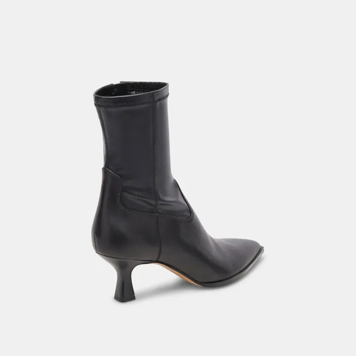Arya Boots Black Leather Women Dolce Vita Boots and Booties