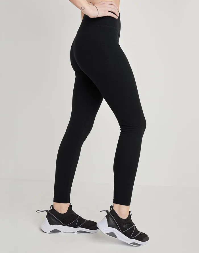 Authentic 78 Tights Script Logo 25034 Black Women Champion Leggings