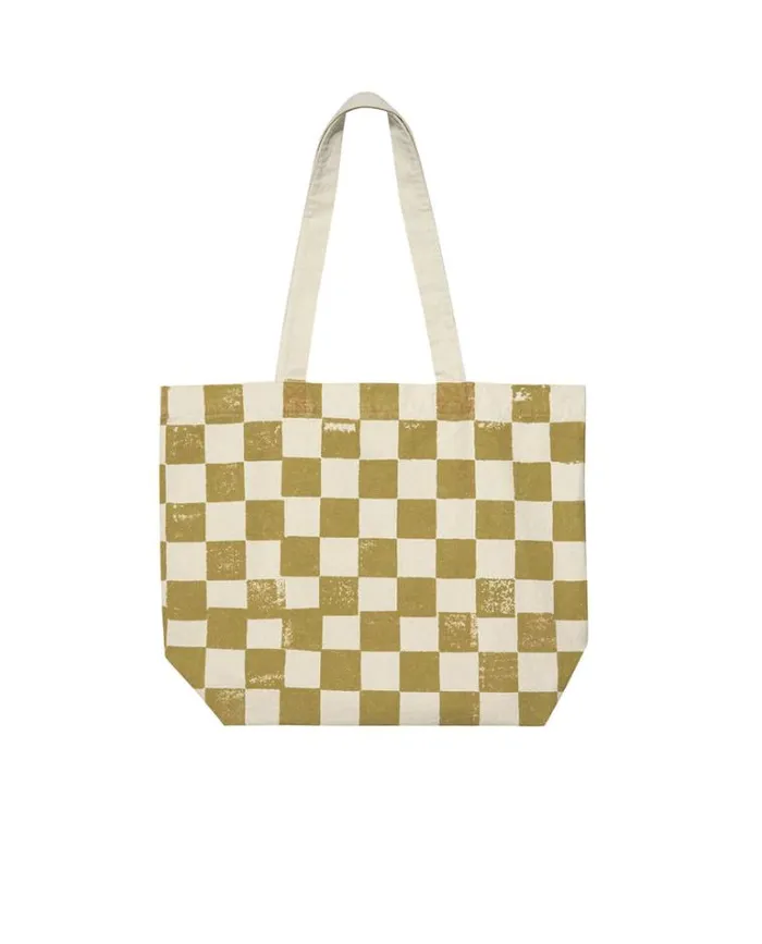 Bags Women039s The Great The Beach Tote Cream With Citron Check Stamp
